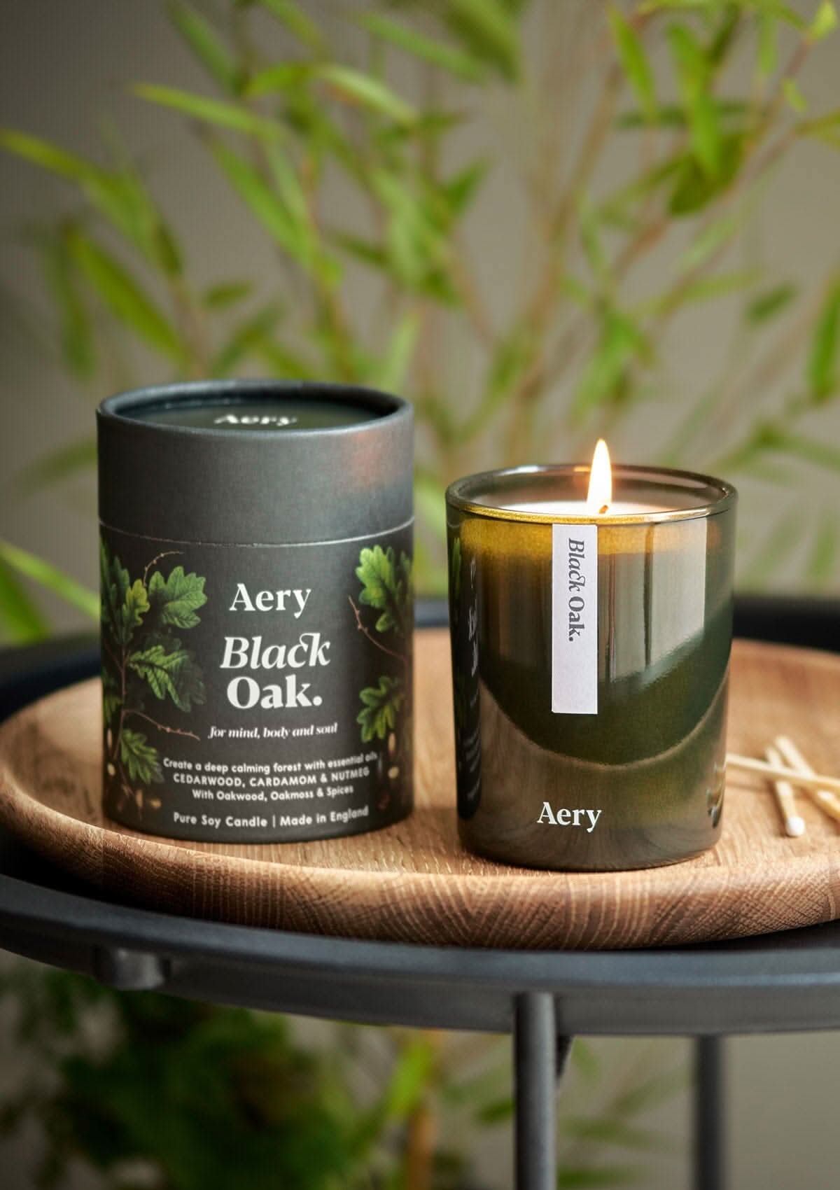 Botanical Black Oak Scented Candle