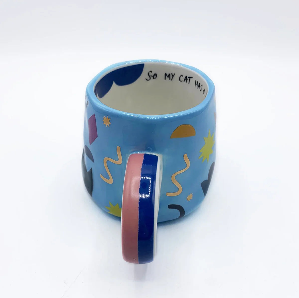 Small Talk ‘I Work Hard’ Cat Cup