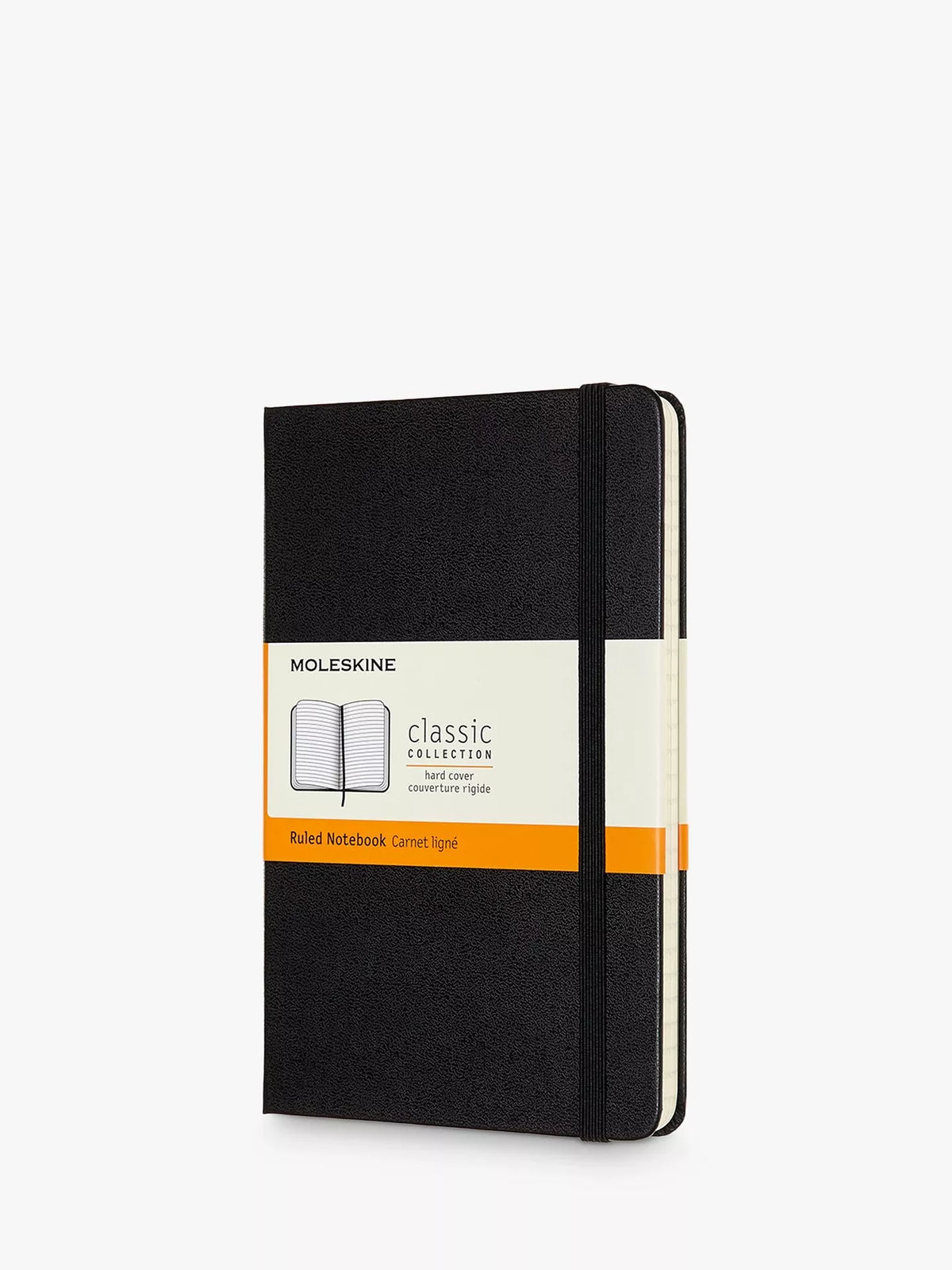 Moleskine Large Ruled Hardcover Notebook: Jet Black