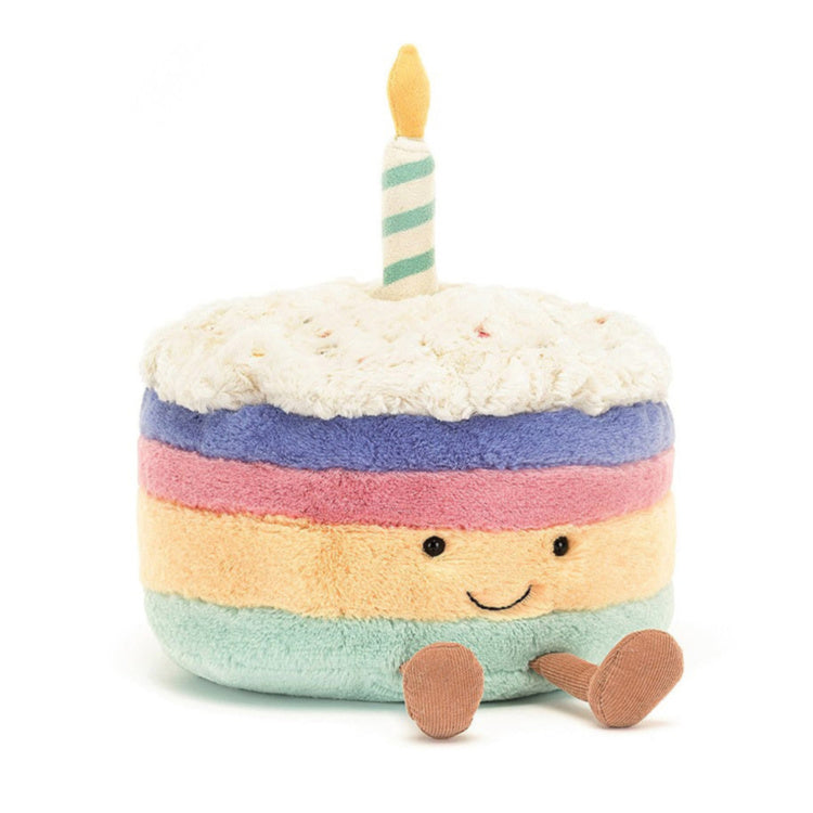 Jellycat Amuseables Rainbow Birthday Cake (12cm)