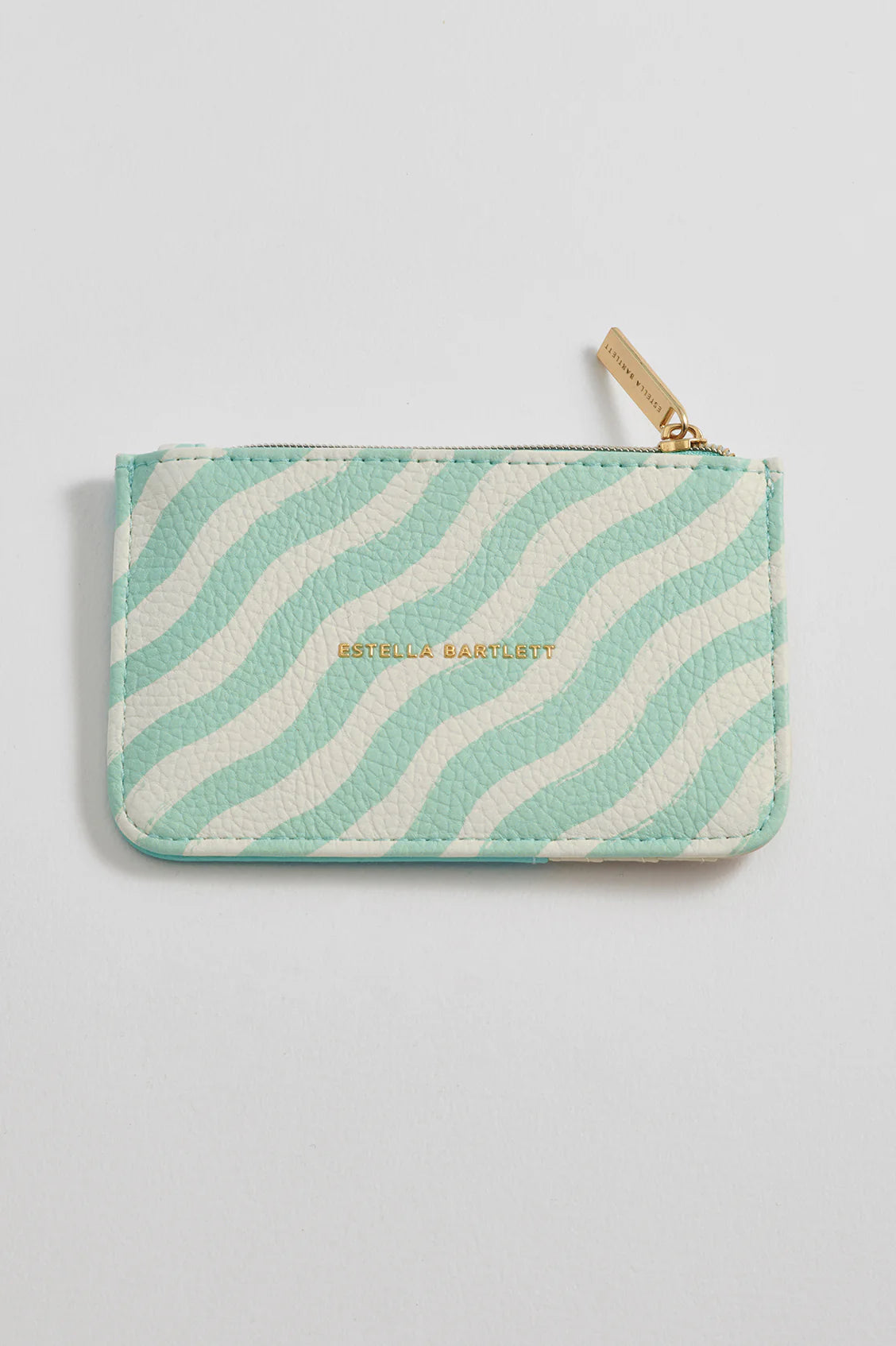 Mint Wiggle Print Card Purse