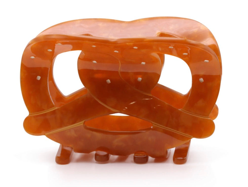 Pretzel Novelty Hair Clip