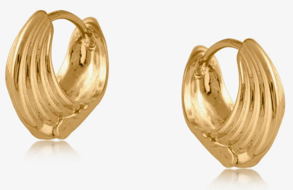 Athena Gold Higgie Twisted Hoop Earring 3551