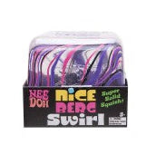 NeeDoh Niceberg Swirl Large Cube Solid Squish Fidget Toy