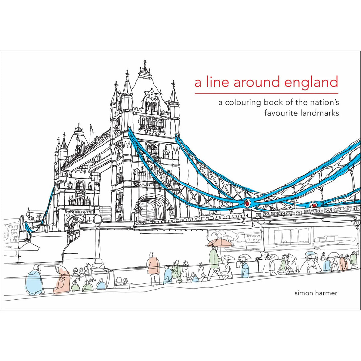 A Line Around England Colouring Book