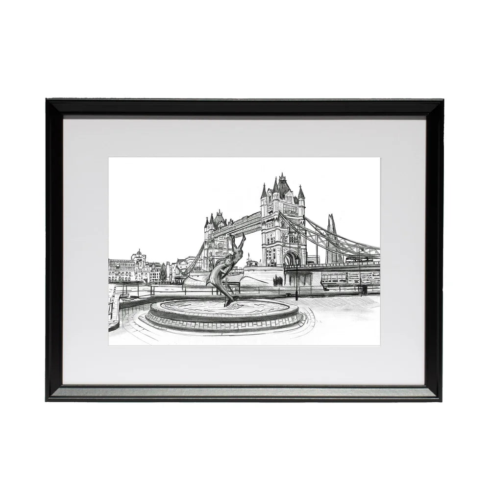 Tower Bridge Dolphin Fountain - Magnus Rodwell