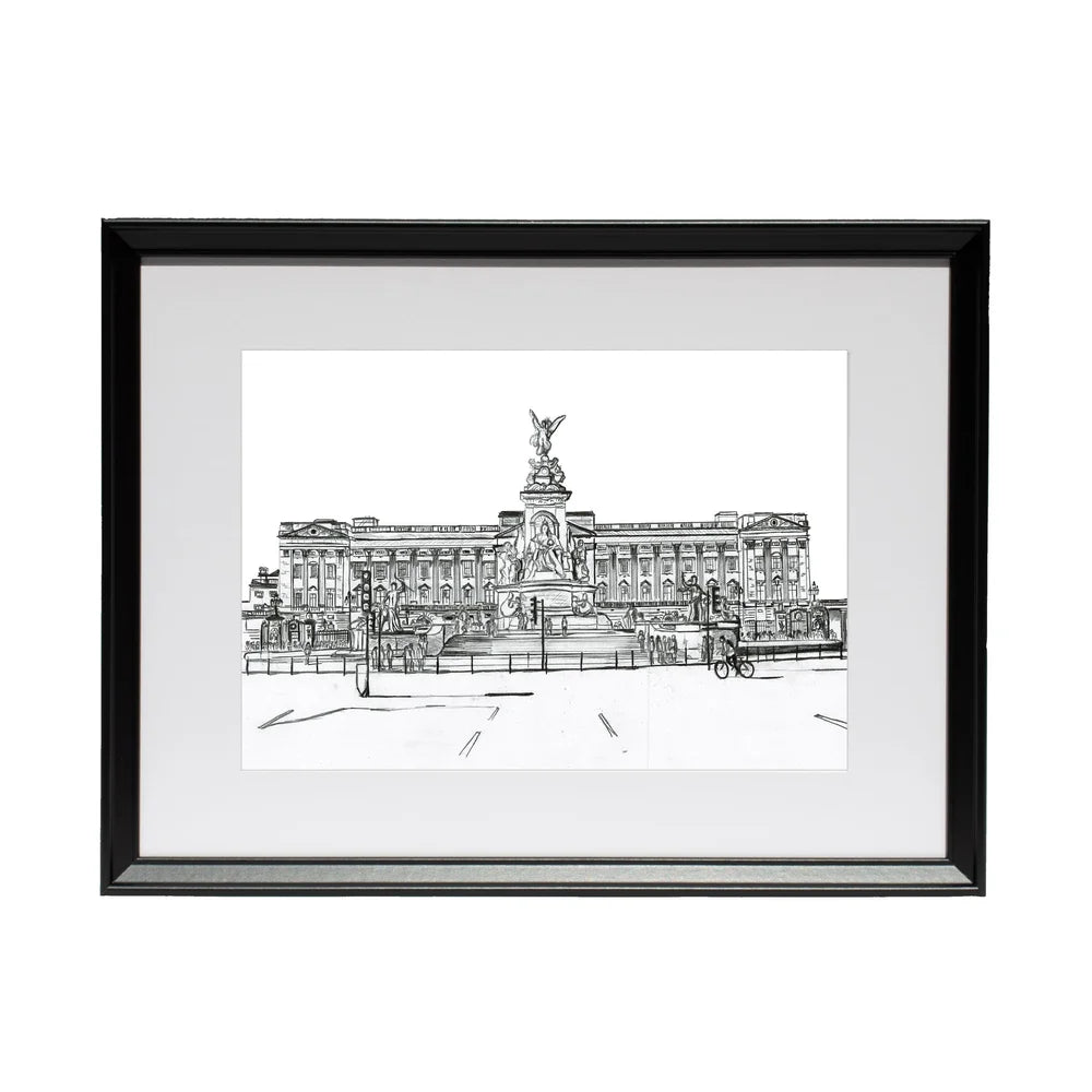 Buckingham Palace Pencil Drawing - Magnus Rodwell