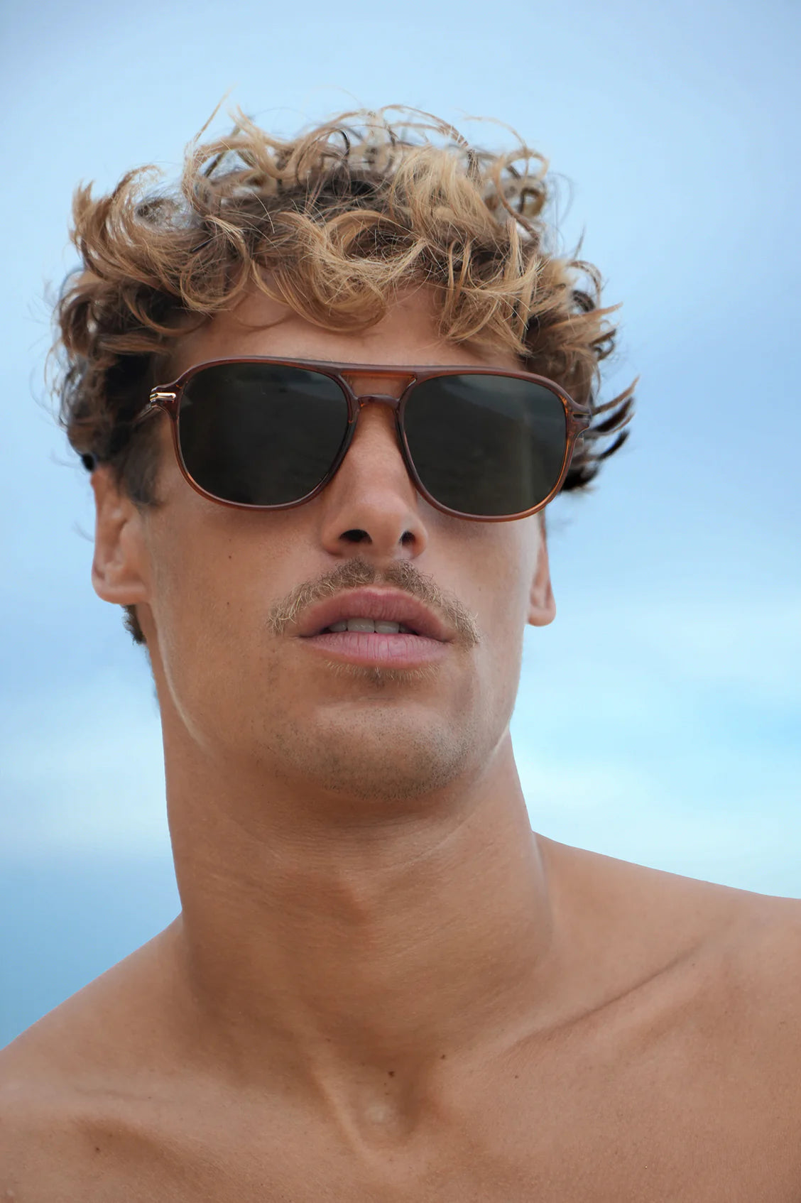 Amber Hong Kong Aviator Unisex Sunglasses