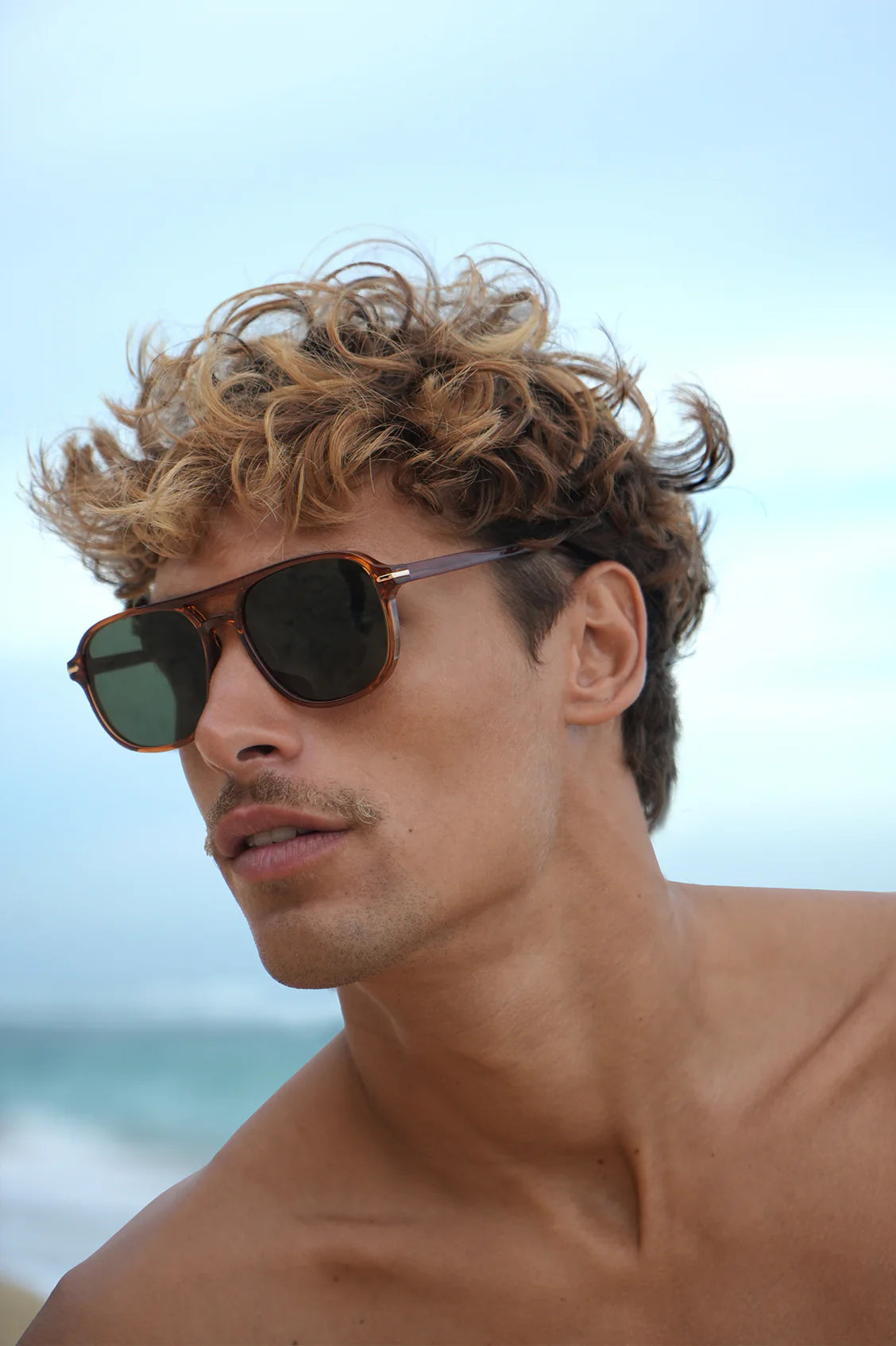 Amber Hong Kong Aviator Unisex Sunglasses