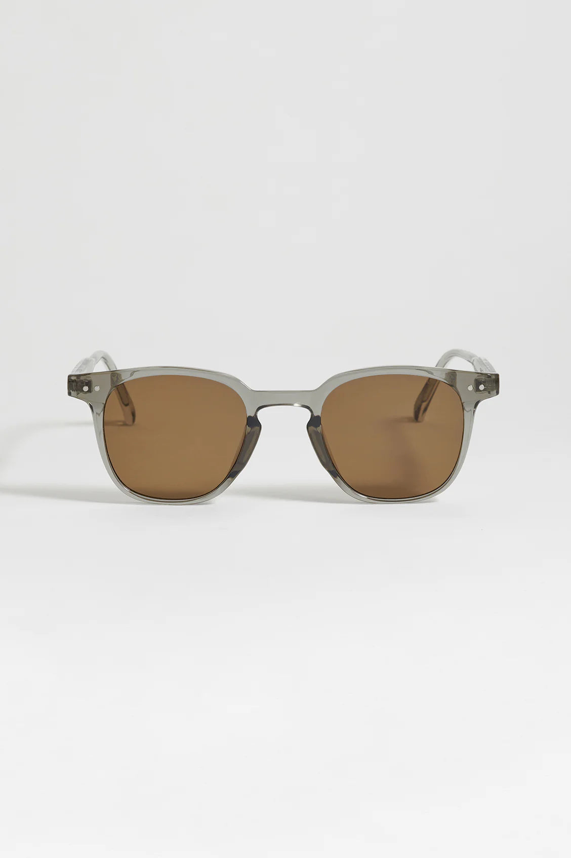 Transparent Grey Lima Wayfarer Unisex Sunglasses