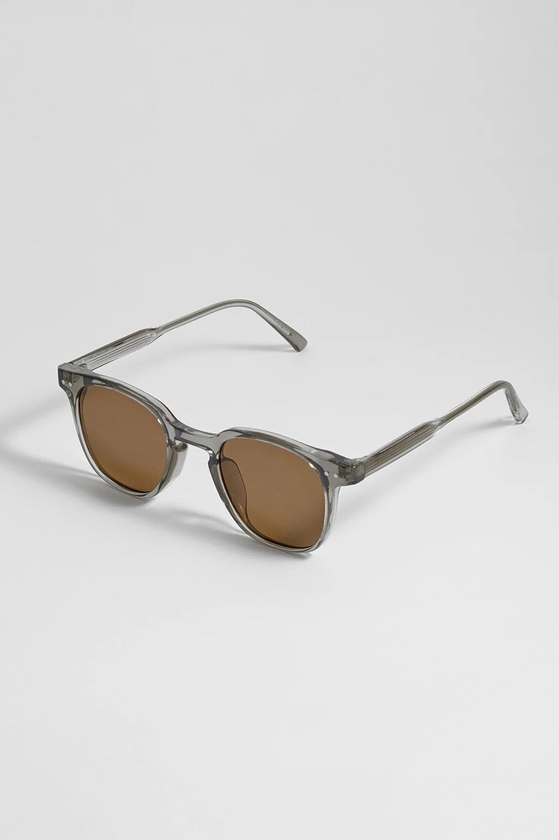 Transparent Grey Lima Wayfarer Unisex Sunglasses