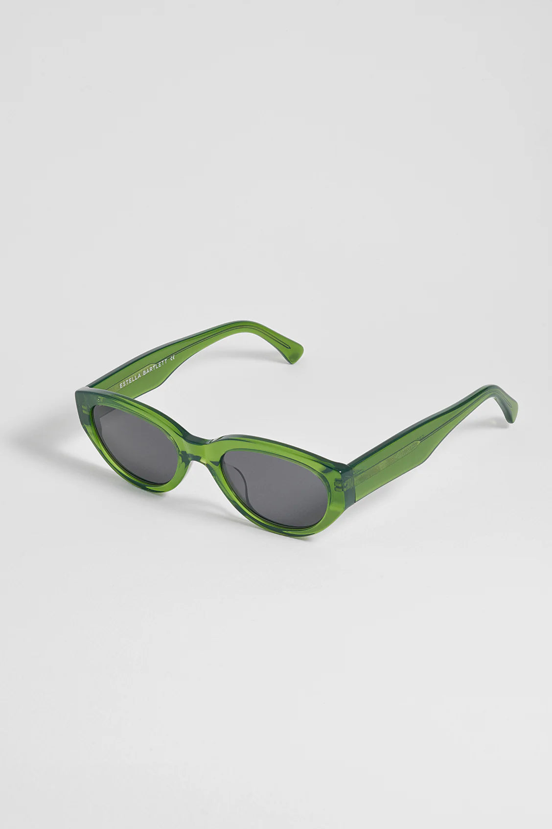 Transparent Green Siena Oval Women’s Sunglasses