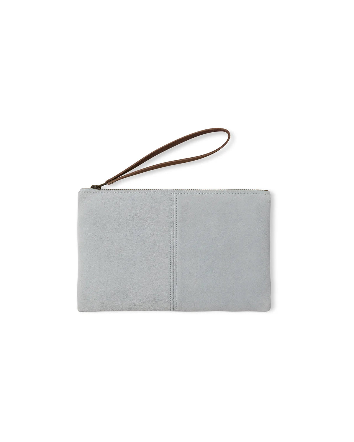 Kensington Suede Pouch Bag - Duck Egg Blue