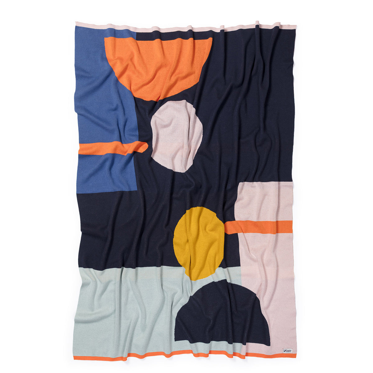 Bleeker Multi Contemporary Cotton Knit Throw
