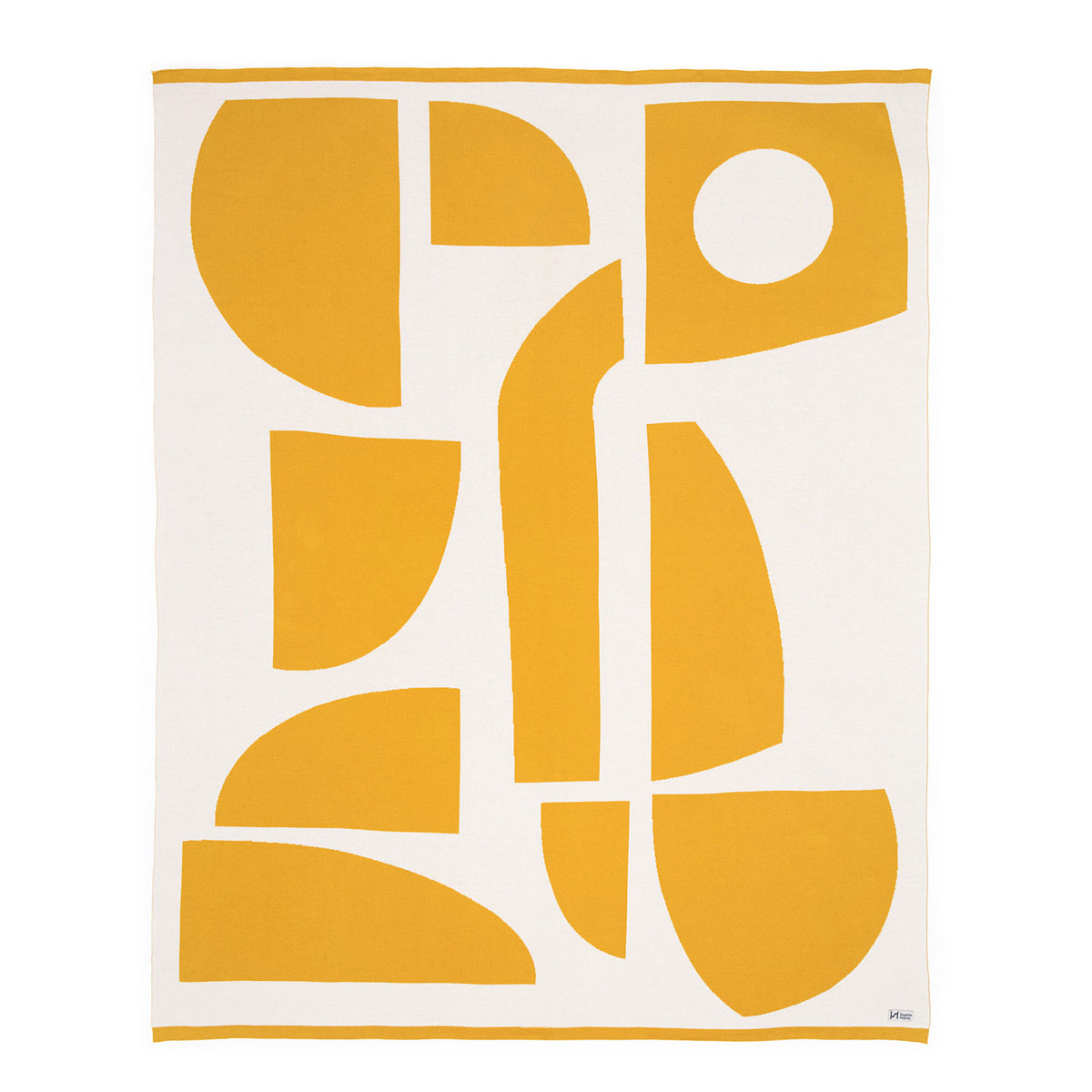 Bruten Citrus Contemporary Cotton Knit Throw