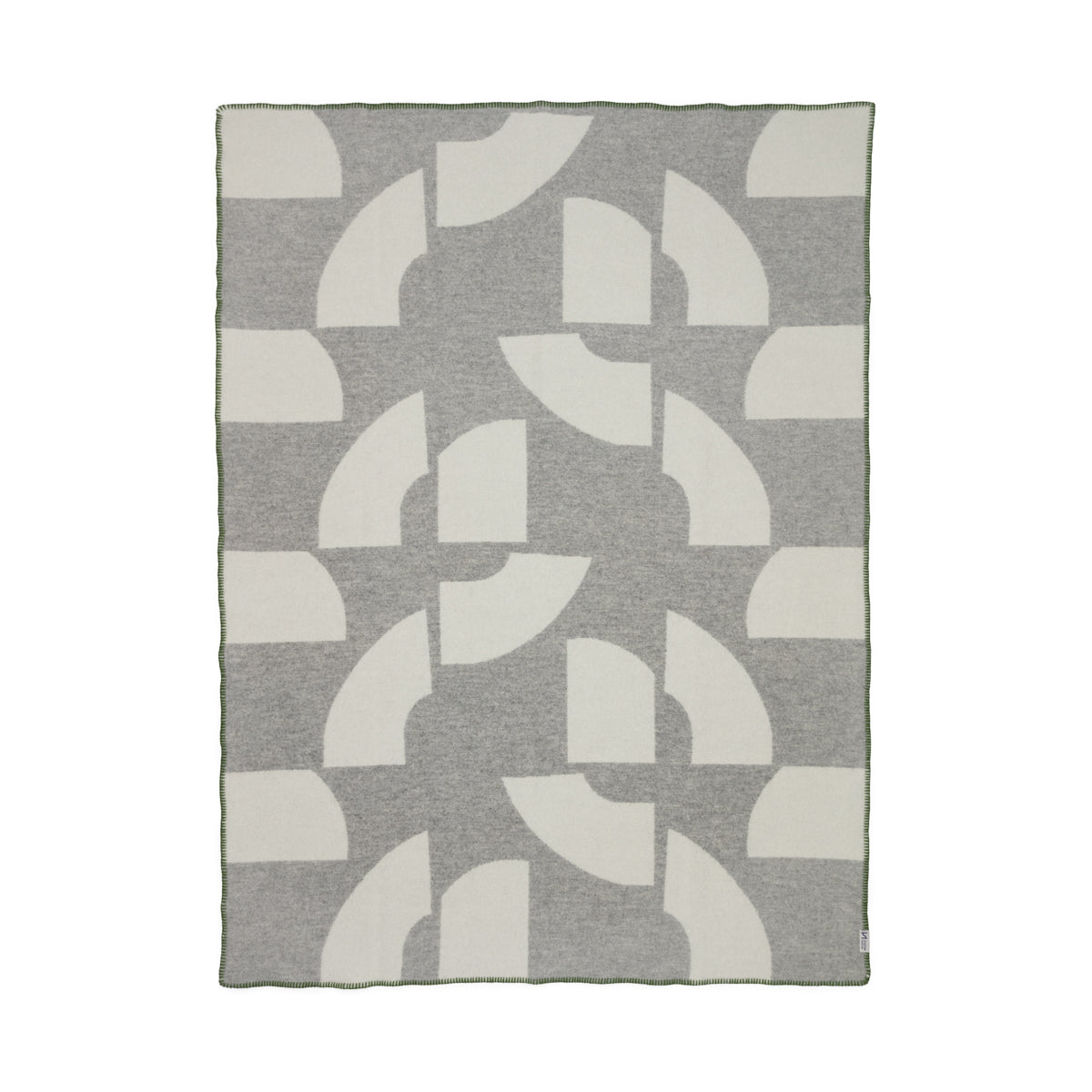 Deko Grey Contemporary Wool Throw
