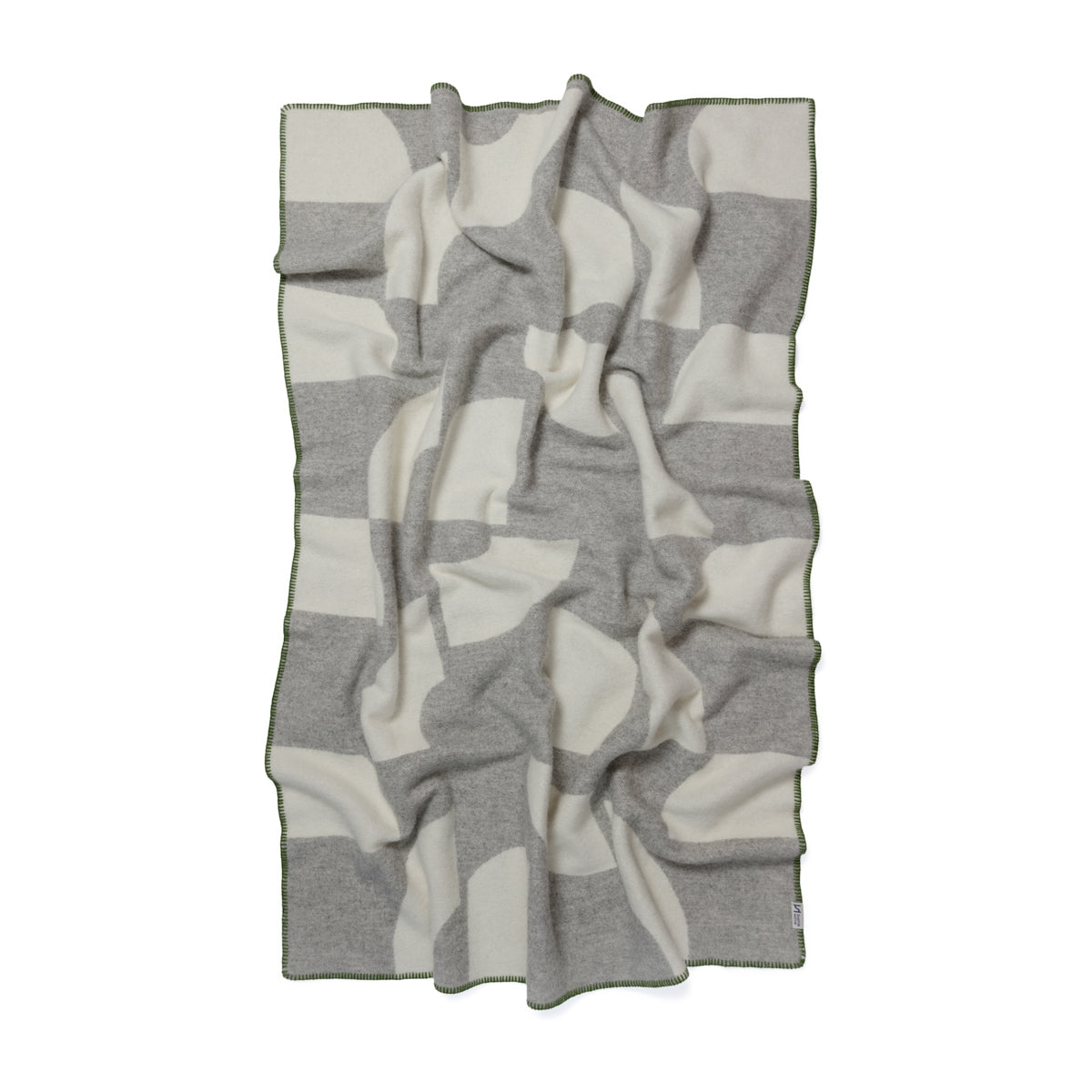 Deko Grey Contemporary Wool Throw