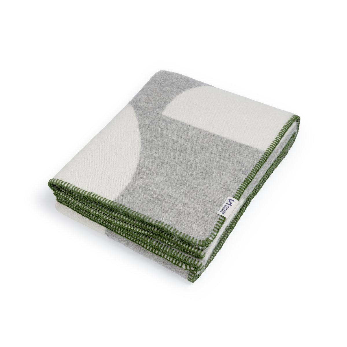 Deko Grey Contemporary Wool Throw
