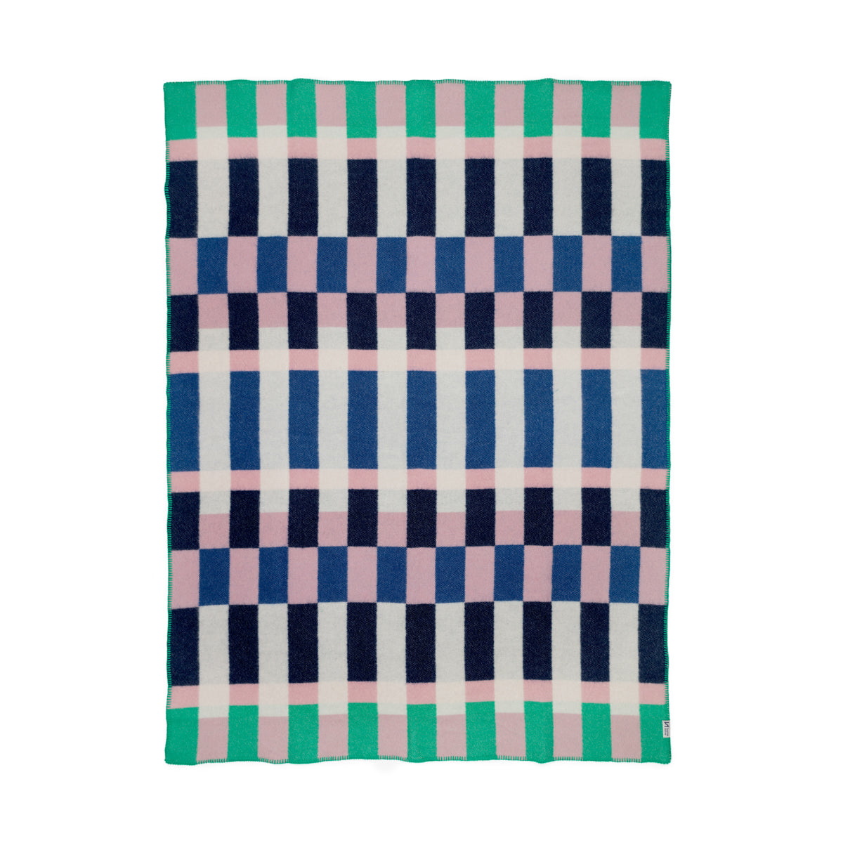 Studie Cobalt Contemporary Wool Throw
