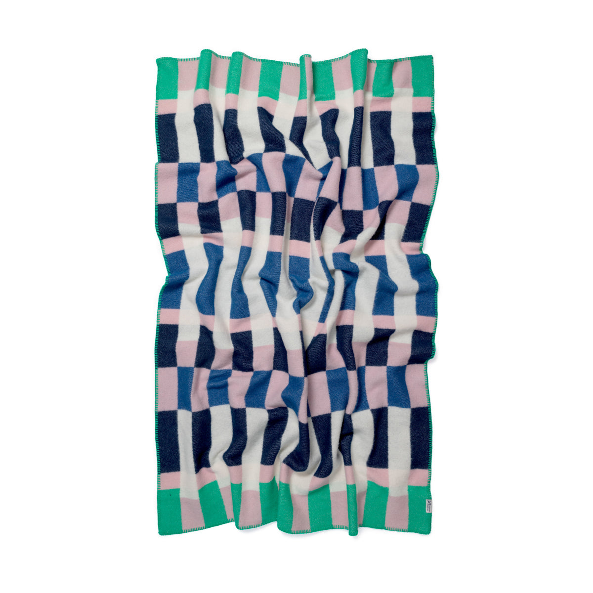 Studie Cobalt Contemporary Wool Throw