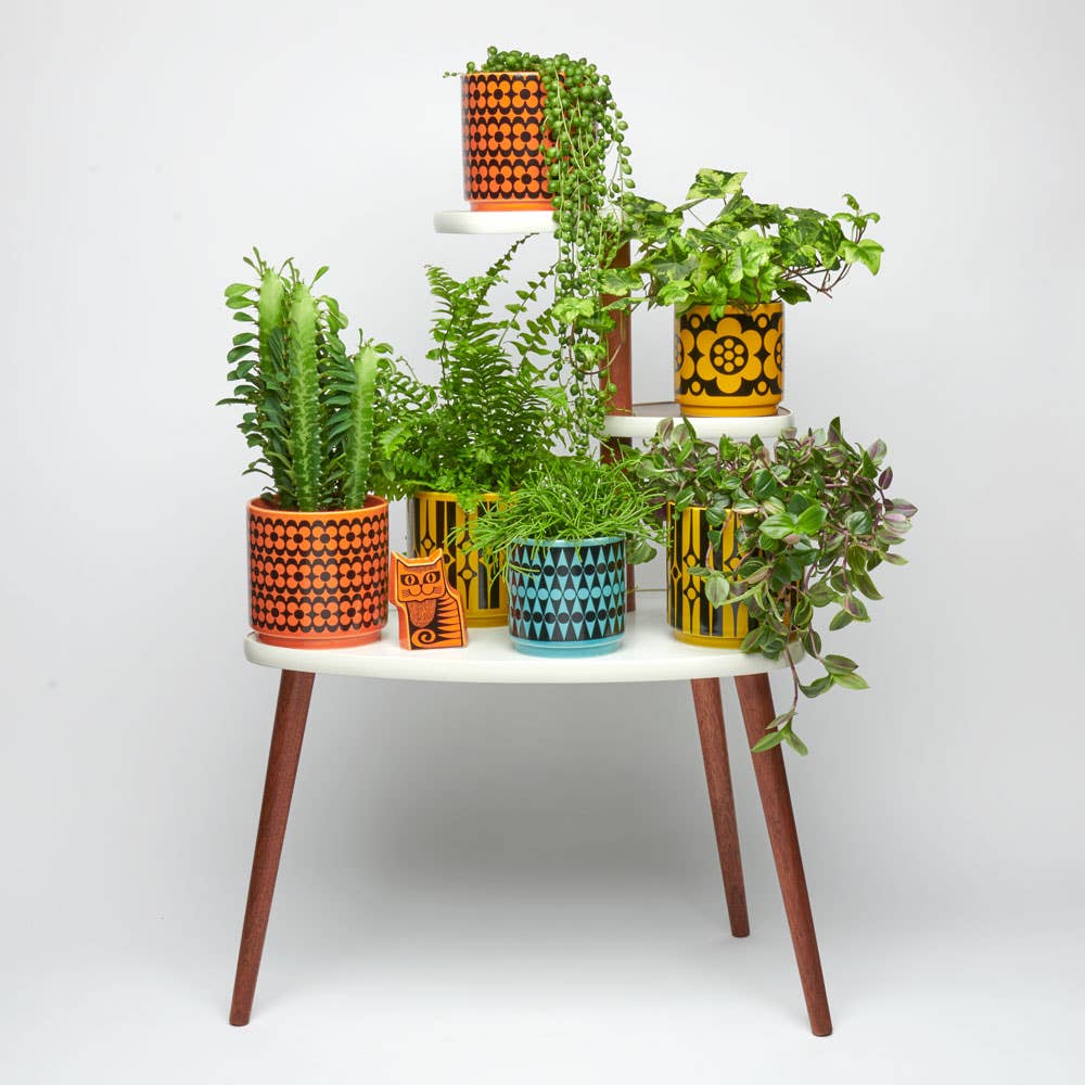 Magpie x Hornsea Medium Planty - Plant Pot Geo Chartreuse