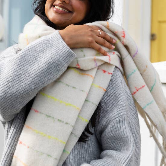Neutral Fleck Winter Scarf