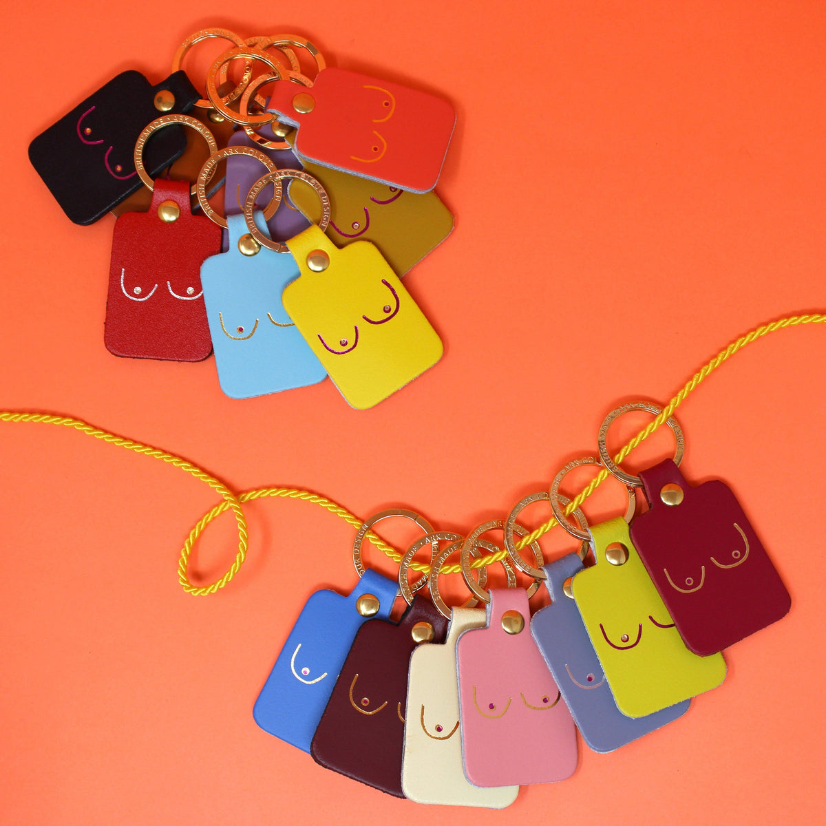 Boobs Key Fob: Black