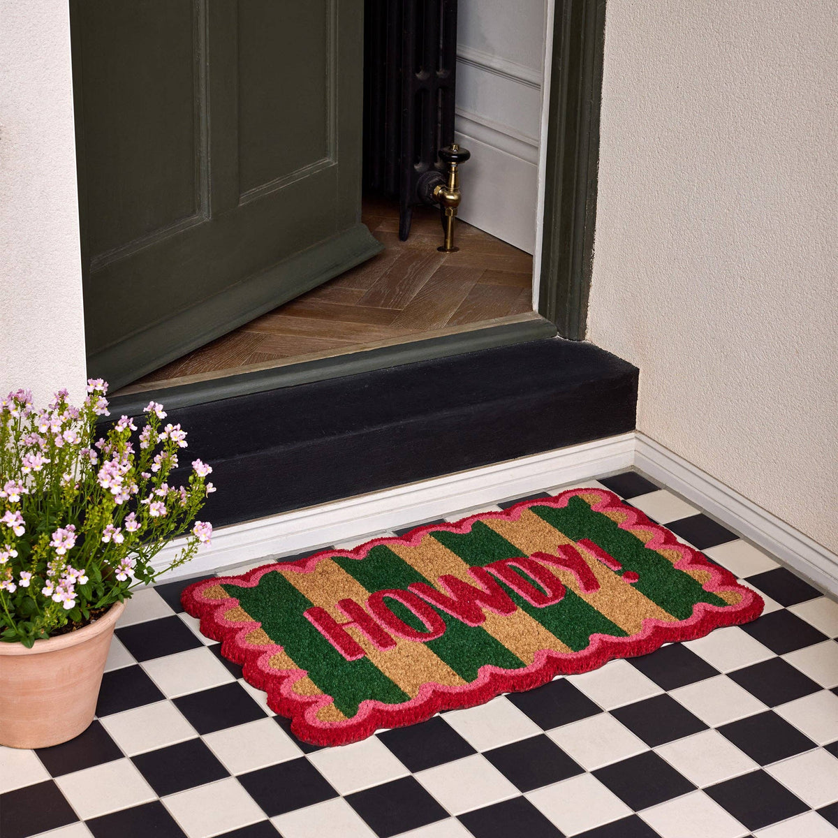 My Mat Printed Coir Howdy Stripe: 45x75