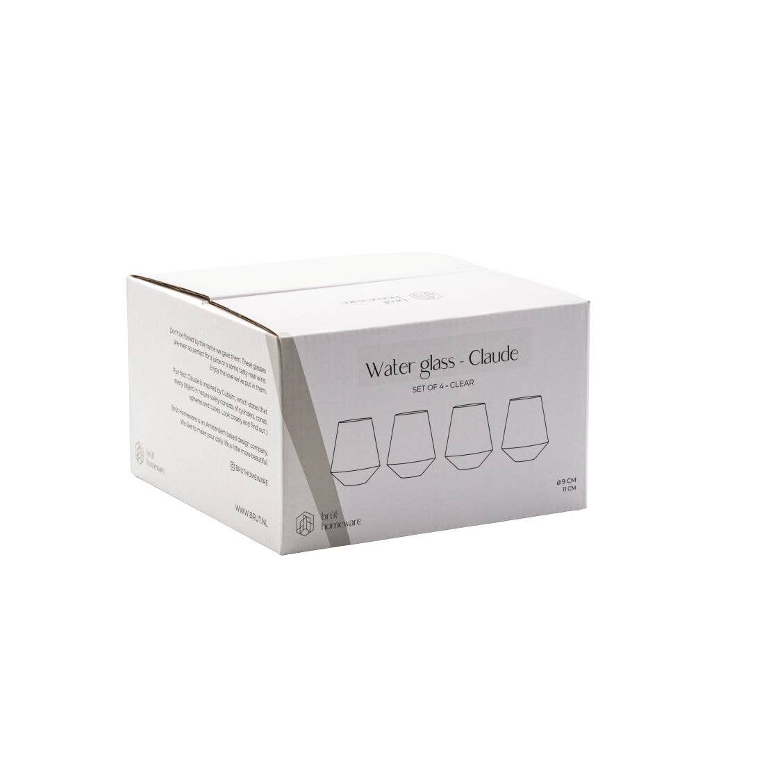 Water Glass Claude | Wine Glass | 400ML | clear: Glass