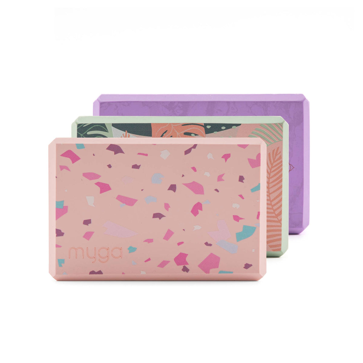 Printed Yoga Blocks: Terrazzo