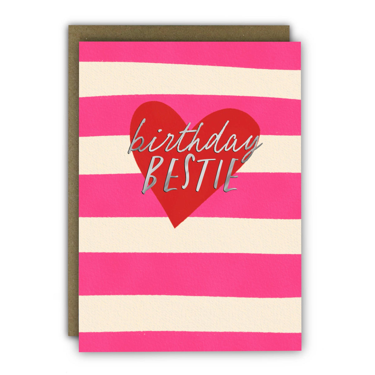 Funny Birthday Card - Bestie Love Heart For Her: Naked