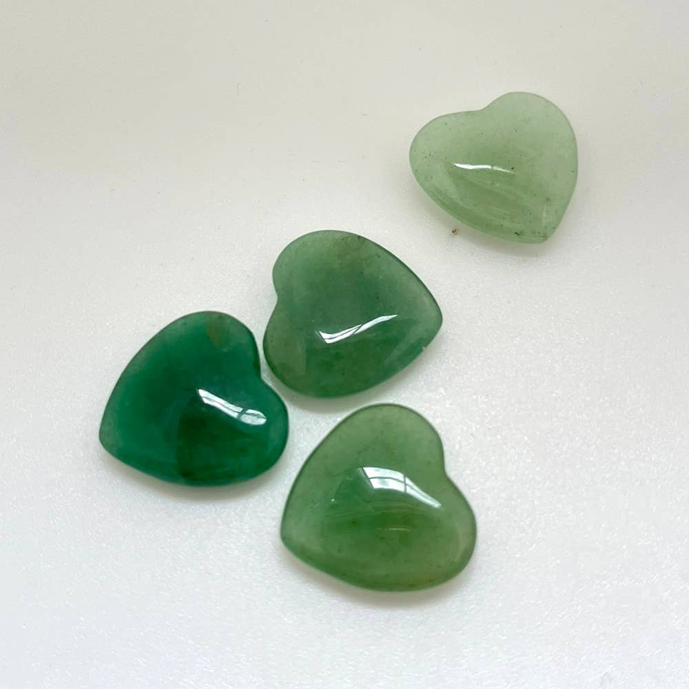 Mini Crystal Heart, 2cm: Green Aventurine