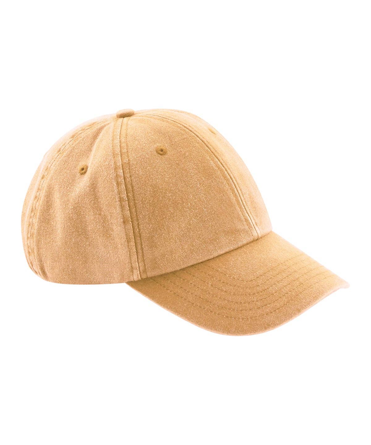 Fancy a pint? Embroidered Vintage Cap: Vintage Black