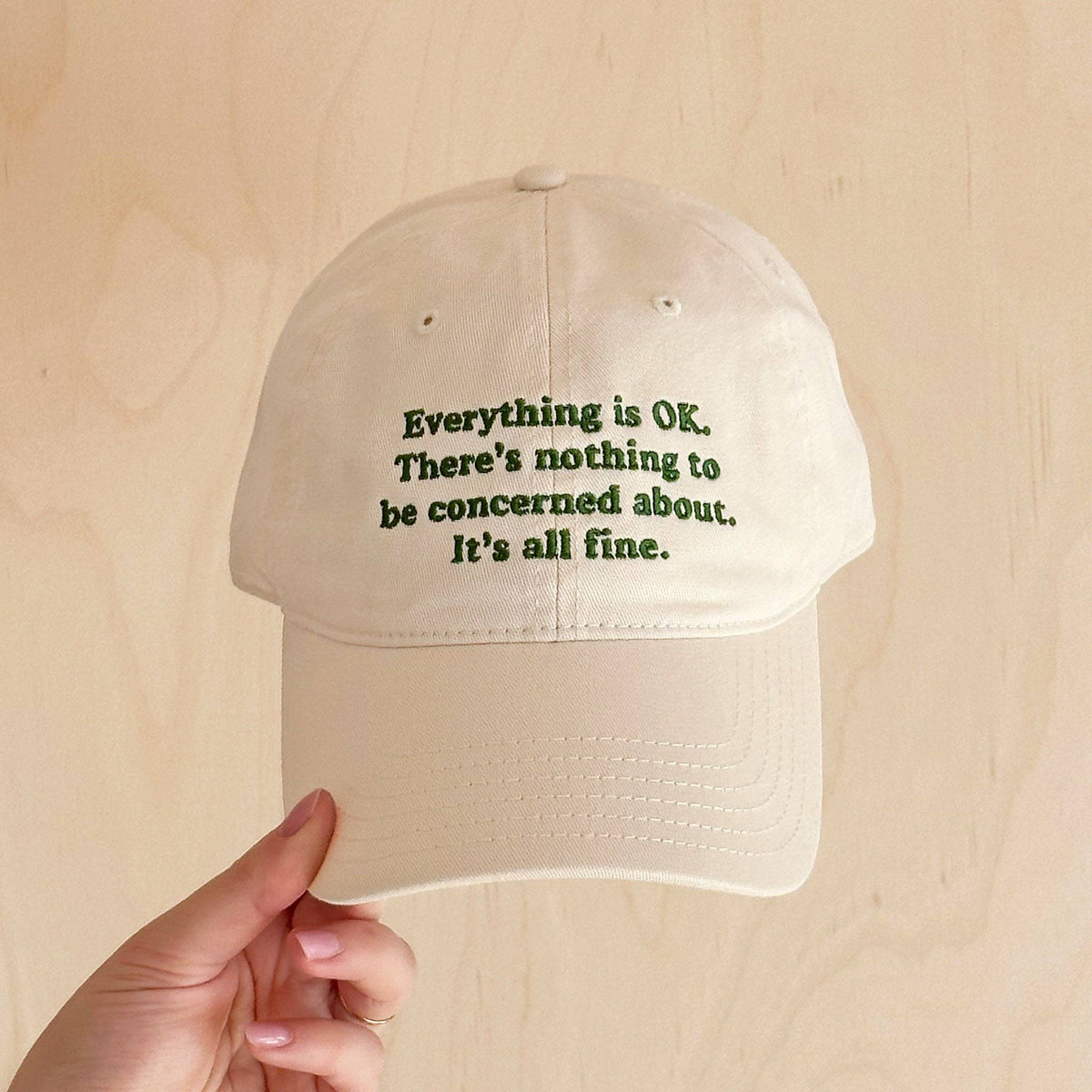 Everything is OK - Cotton Baseball Cap