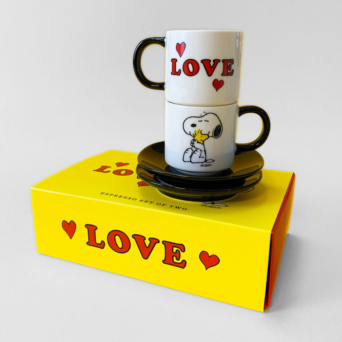 Peanuts Espresso Set of 2 - Love
