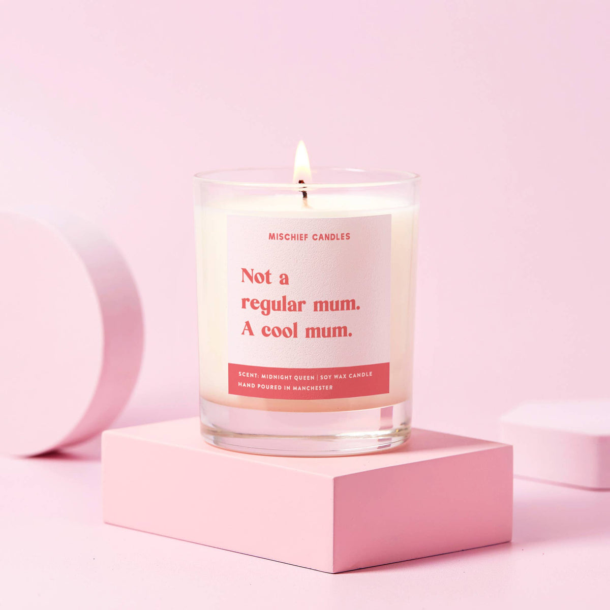 Mum Gift Funny Mum Gift Candle Not Regular Mum Cool Mum: Clear / Chilled Vibes / 20cl