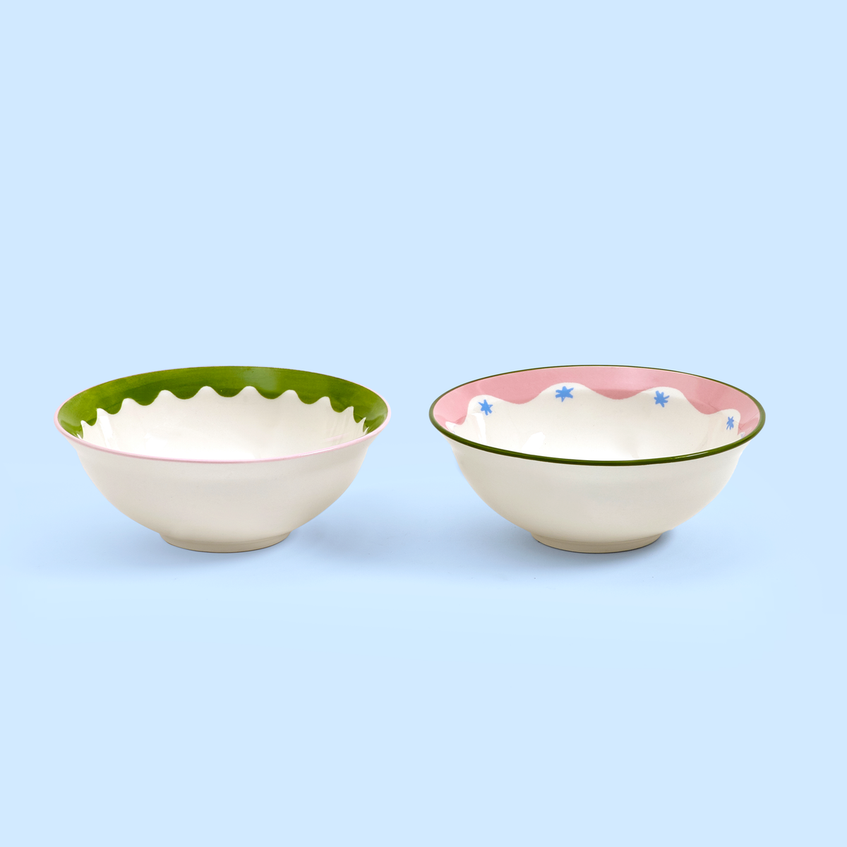 Electric Coast Sun & Lips Nibble Bowls