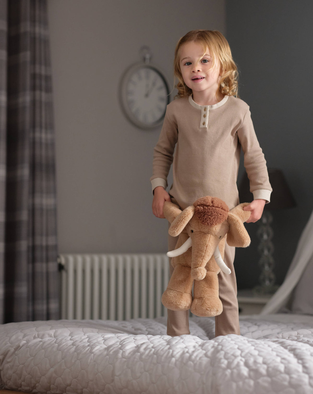 Wally Mammoth Oatmeal Brown Soft Plush Toy Teddy Bear