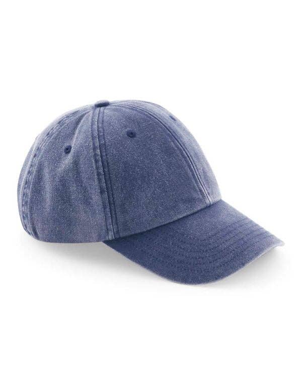 Beechfield Low Profile Vintage Cap | Unisex | Heavy Washed Cotton | 19 Colours | One Size: Vintage Black / One Size