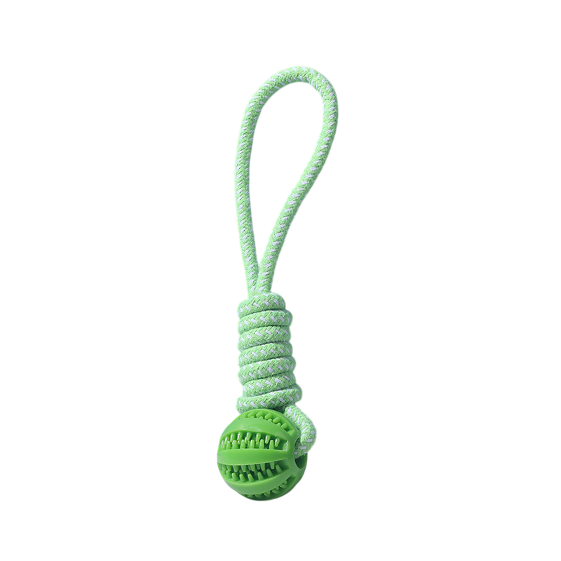 Interactive Rope Treat Dispensing Chew Toy for Dogs: Orange