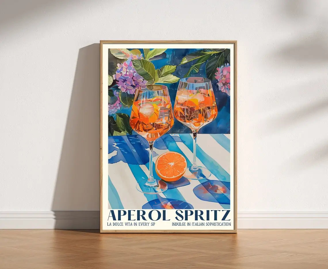 Aperol Spritz Print Poster: A3