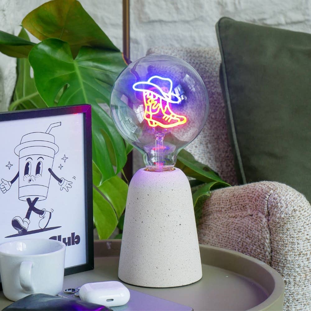 LED Text Light Bulbs- Screw Down