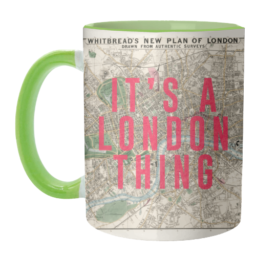 Mugs 'It's a London thing': Mug Colour Inner & Handle 11Oz - Black