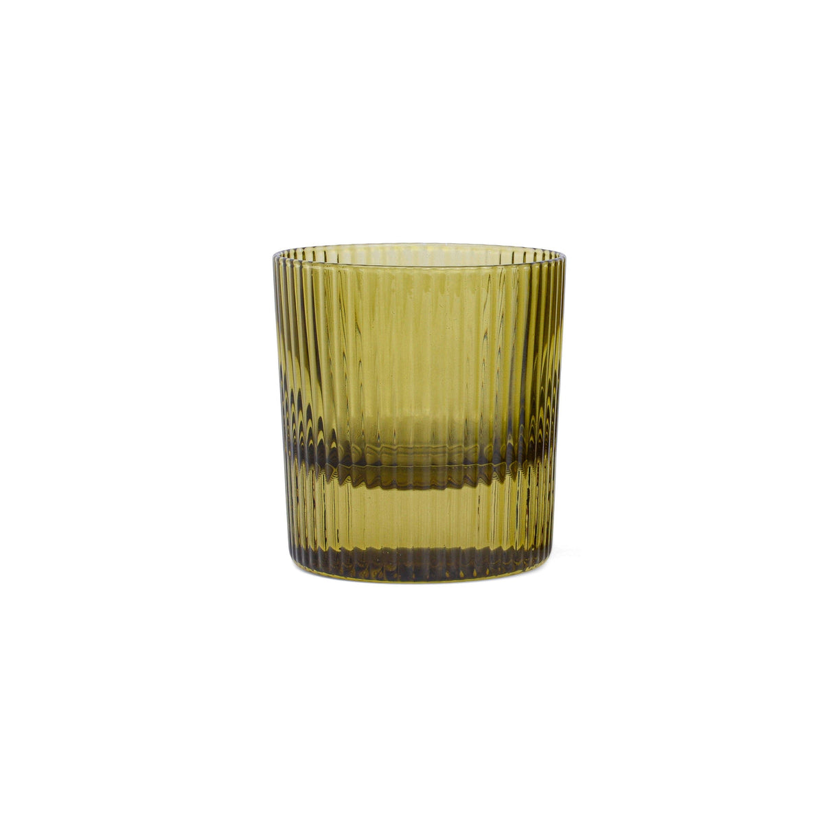 Here's How "The Scout" Lowball Glass - Set of 2 - Olive