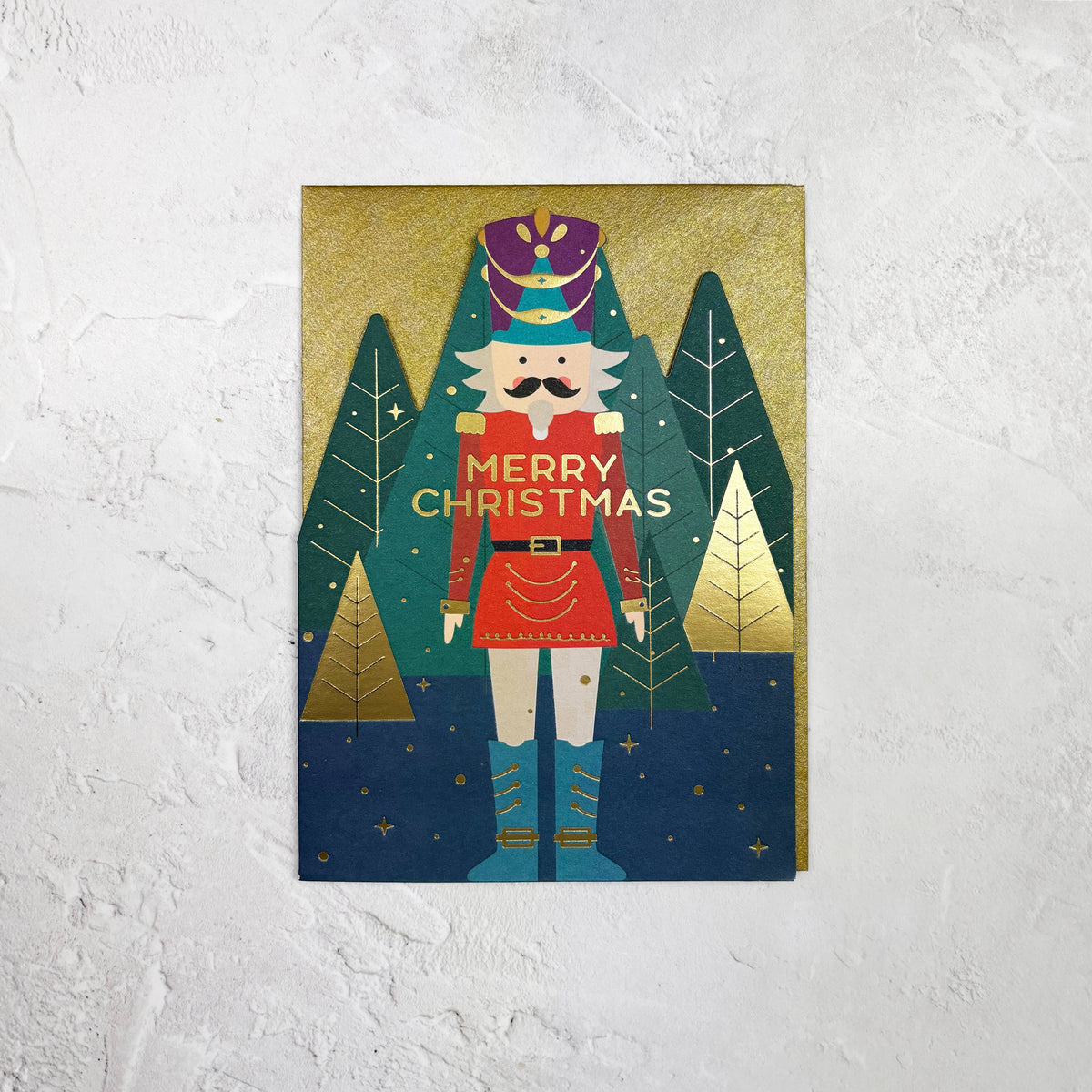 Nutcracker Die Cut Christmas Card
