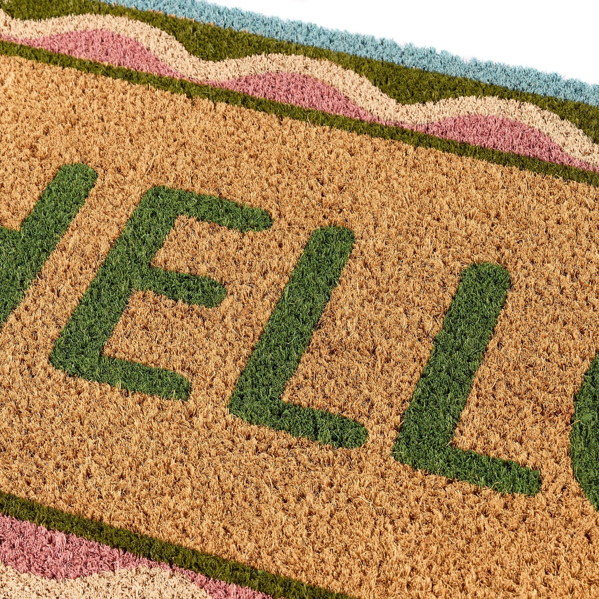 My Mat Printed Coir Hello Scallop: 45x75