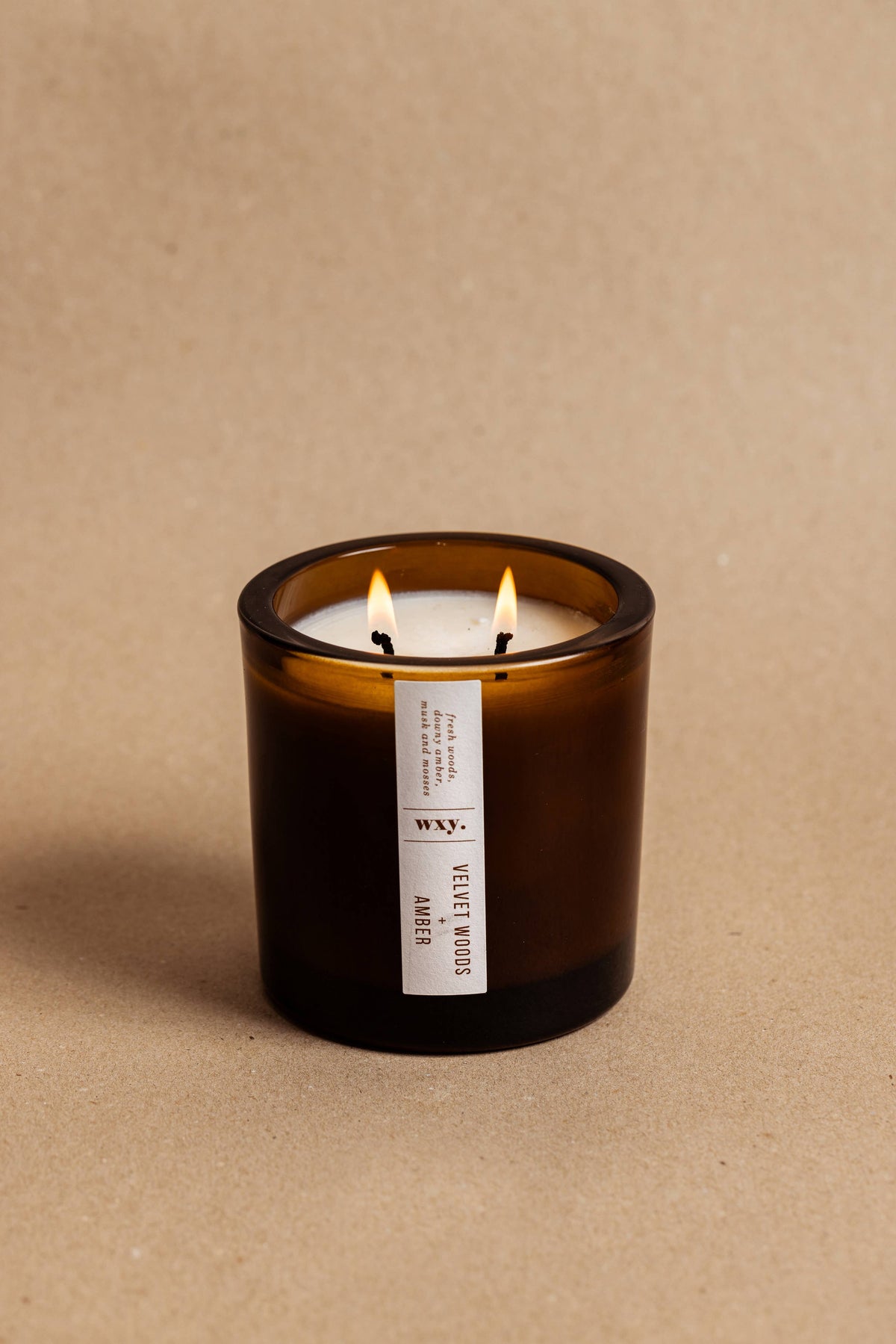 Big Amber Candle: Bamboo and Bergamot