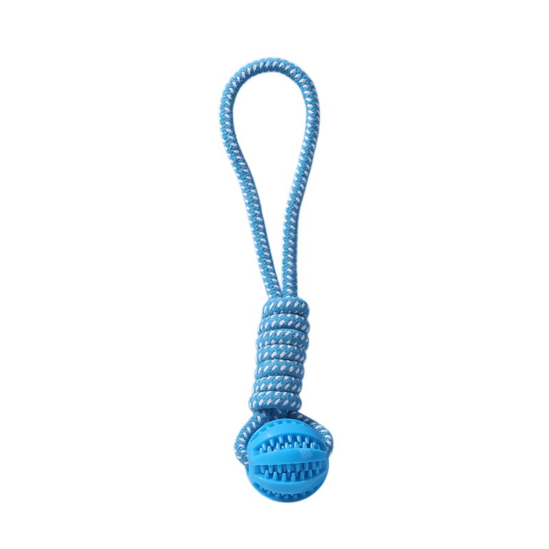 Interactive Rope Treat Dispensing Chew Toy for Dogs: Orange