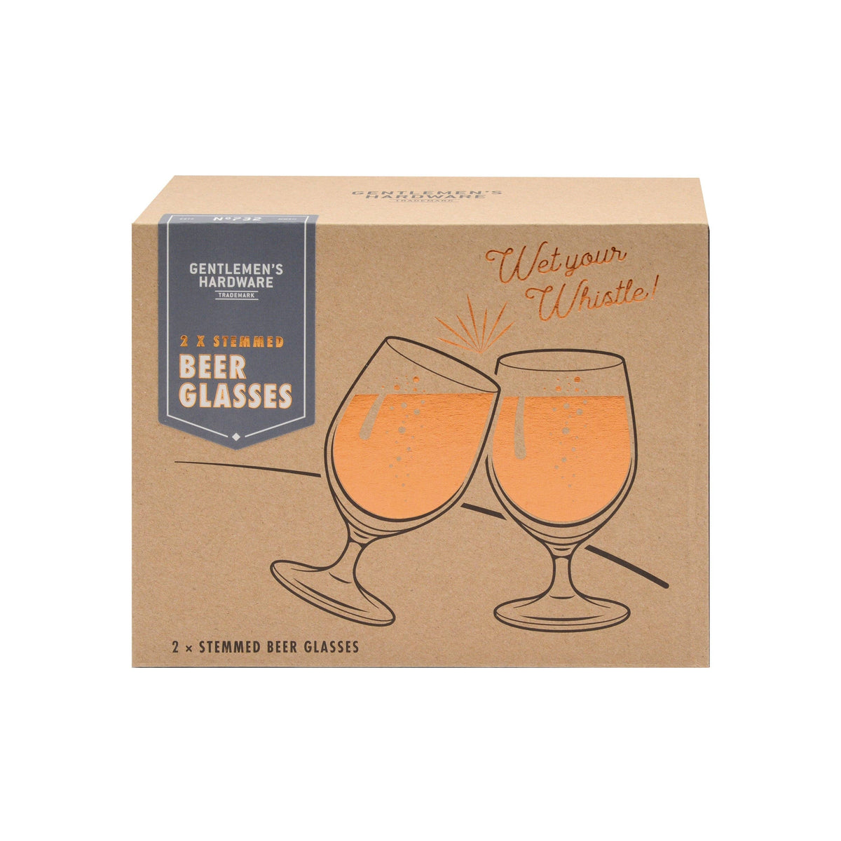 Gentlemen's Hardware 2 Tulip Beer Glasses