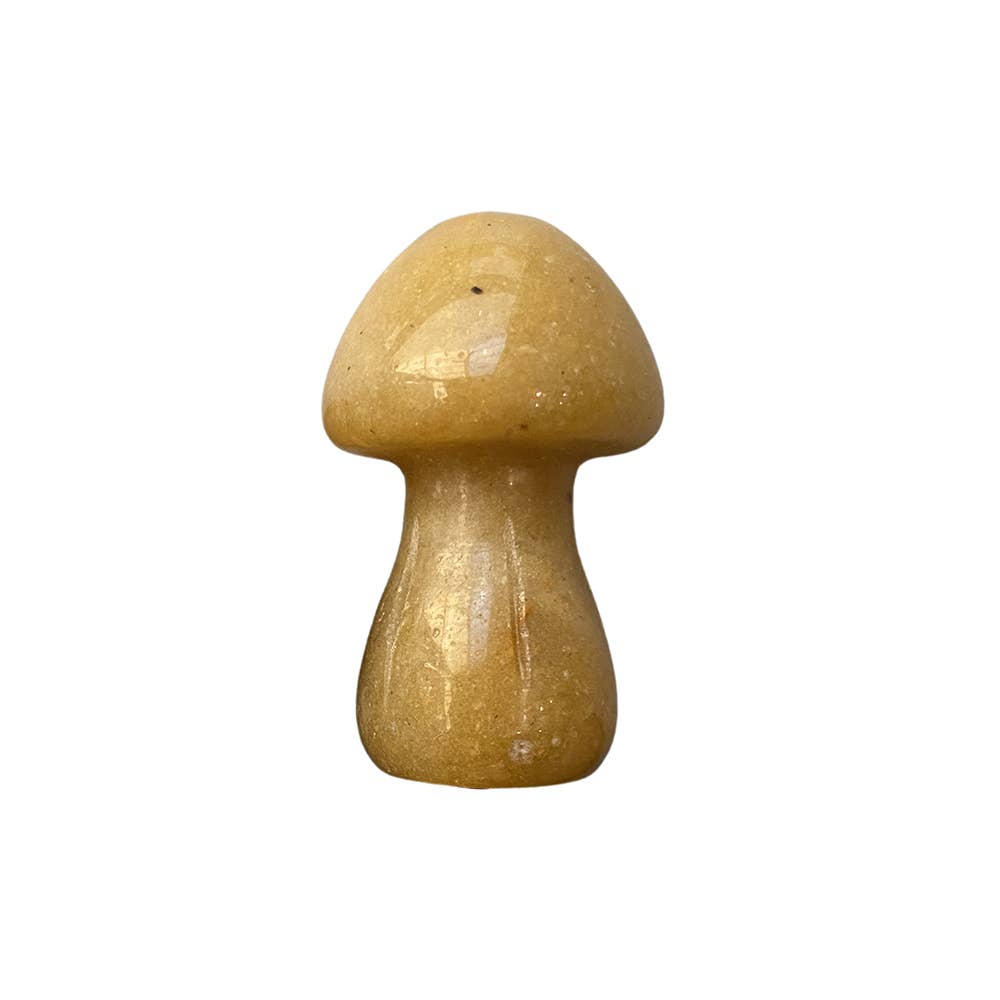 Crystal Mushroom, 3.5cm: Yellow Aventurine